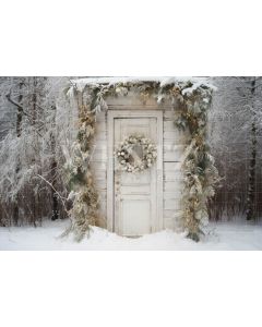 Photographic Background in Fabric Christmas Facade / Backdrop 5168