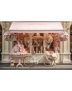 Photography Background in Fabric Flower Shop / Backdrop 5179