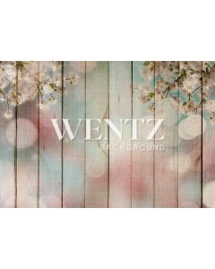 Photography Background in Fabric Wood with Flowers / Backdrop 51
