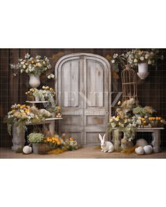 Photography Background in Fabric Easter Scenery / Backdrop 5208