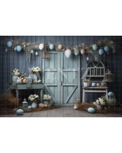 Photography Background in Fabric Easter Scenery / Backdrop 5209