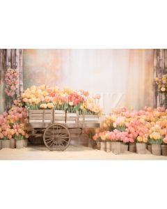 Photography Background in Fabric Easter Scenery / Backdrop 5221