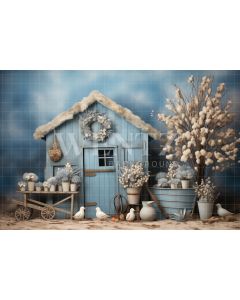 Photography Background in Fabric Easter Scenery / Backdrop 5225