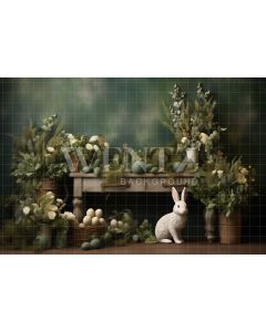 Photography Background in Fabric Easter 2024 Green / Backdrop 5246
