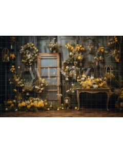 Photography Background in Fabric Floral Easter 2024 / Backdrop 5250