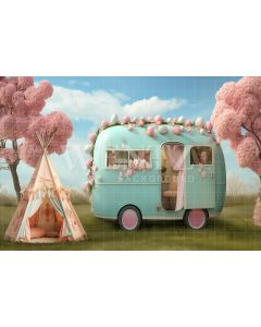 Photography Background in Fabric Easter 2024 Trailer / Backdrop 5289