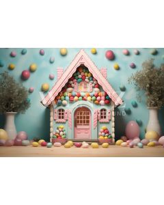 Photography Background in Fabric Easter 2024 House / Backdrop 5368