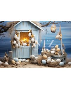 Photography Background in Fabric Easter 2024 House / Backdrop 5373
