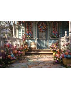 Photography Background in Fabric Easter 2024 House / Backdrop 5467