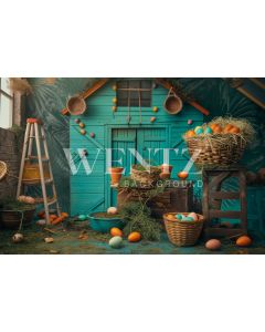 Photography Background in Fabric Easter 2024 House / Backdrop 5471