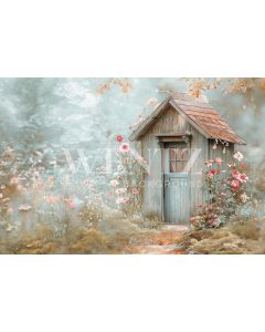 Photography Background in Fabric Easter 2024 House / Backdrop 5652