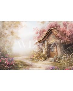 Photography Background in Fabric Easter 2024 House / Backdrop 5655