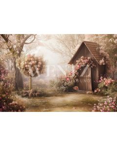 Photography Background in Fabric Easter 2024 House / Backdrop 5660