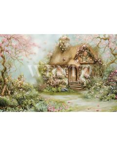 Photography Background in Fabric Easter 2024 House / Backdrop 5665