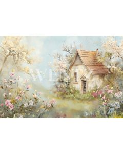 Photography Background in Fabric Easter 2024 House / Backdrop 5669