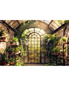 Photography Background in Fabric Flower Greenhouse / Backdrop 5897