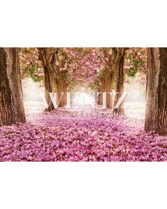 Photography Background in Fabric Forest Flowered / Backdrop 742