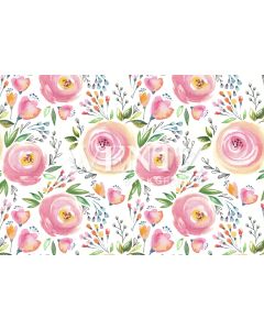 Photography Background in Fabric Floral / Backdrop 966