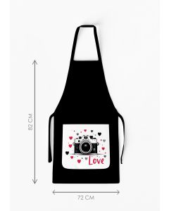 Adult Separate Love Camera Apron with Pocket / AW30