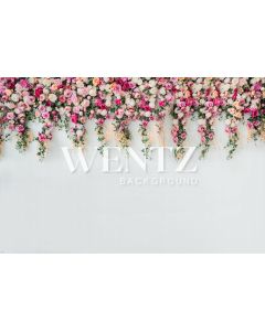 Photography Background in Fabric Waterfall of Flowers / Backdrop 1737
