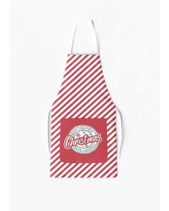 Striped Apron with Red Pocket / AW19