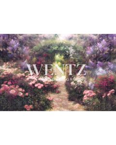 Photography Background in Fabric Enchanted Garden / Backdrop CW122