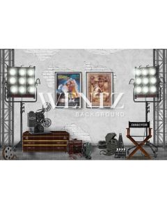 Photography Background in Fabric Father's Day Set Cinema / Backdrop CW152