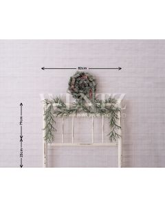 Photography Background in Fabric Bedside Christmas Bed / Backdrop 1609