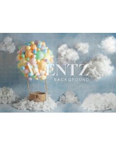 Photography Background in Fabric Balloon in the Sky / Backdrop 2290