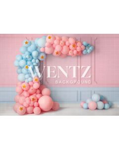 Photography Background in Fabric Gender Reveal / Backdrop 2238