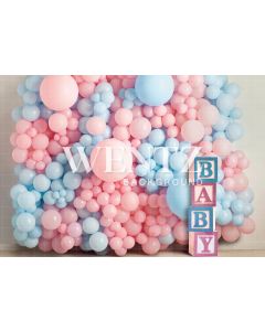 Photography Background in Fabric Gender Reveal / Backdrop 2241