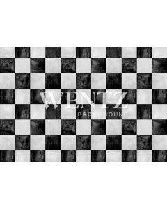 Photography Background in Fabric Texture Checkered Floor / Backdrop 2250