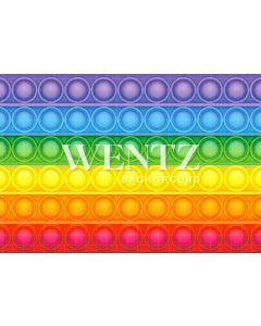 Photography Background in Fabric Colorful Pop It Toy / Backdrop 2361