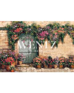 Photography Background in Fabric Flower Facade / Backdrop CW80