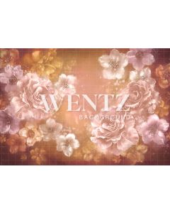 Photography Background in Fabric Flowers Fine Art / Backdrop CW89