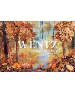 Photography Background in Fabric Fall Forest / Backdrop 2292