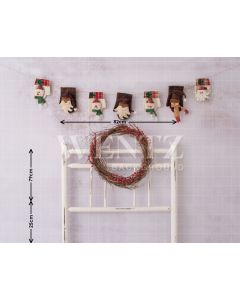 Photography Background in Fabric Bedside Christmas Bed / Backdrop 1604