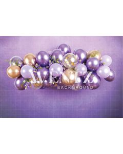 Photography Background in Fabric Cake Smash Purple and Gold / Backdrop 2231