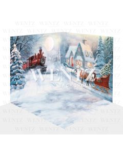 Photography Background in Fabric Christmas Set 3D / WTZ120