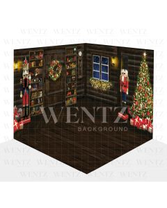 Photography Background in Fabric Christmas Scenario 3D Nutcracker / WTZ107