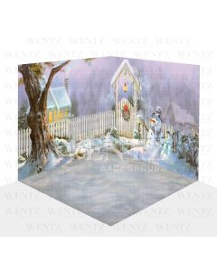 Photography Background in Fabric Christmas Scenario 3D / WTZ108