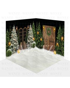 Photography Background in Fabric Christmas Scenario 3D / WTZ111