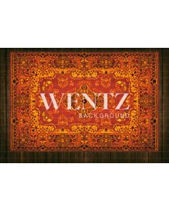 Photography Background in Fabric Wood Floor With Red Carpet / Backdrop 2340