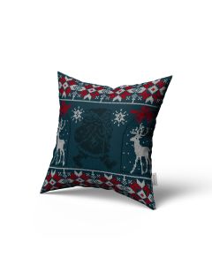 Pillow Case Snowflakes Santa Claus and Reindeer - 50 x 50 / WA87