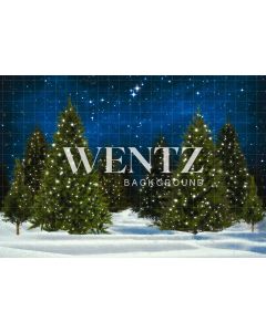 Photography Background in Fabric Christmas Pines / Backdrop 2302