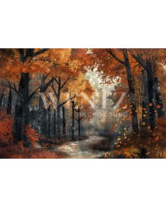 Photography Background in Fabric Forest Fall 2024 / Backdrop 5950