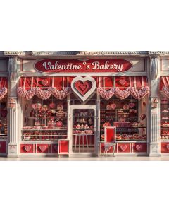 Photography Background in Fabric Valentine's Day Sweet Shop 2024 / Backdrop 6061 