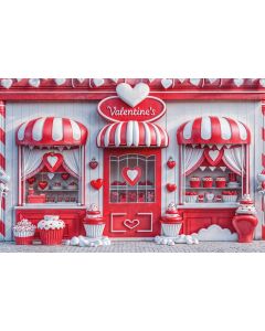Photography Background in Fabric Valentine's Day Sweet Shop 2024 / Backdrop 6066
