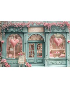 Photography Background in Fabric Valentine's Day Gift Shop 2024 / Backdrop 6063