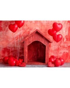 Photography Background in Fabric for Pets Photoshoot Love / Backdrop 6074